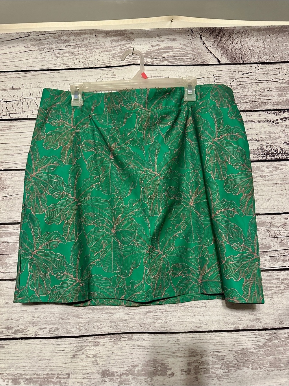 Sport Haley Skort XL Green Pink Tropical Golf Skirt Built In Shorts Athletic